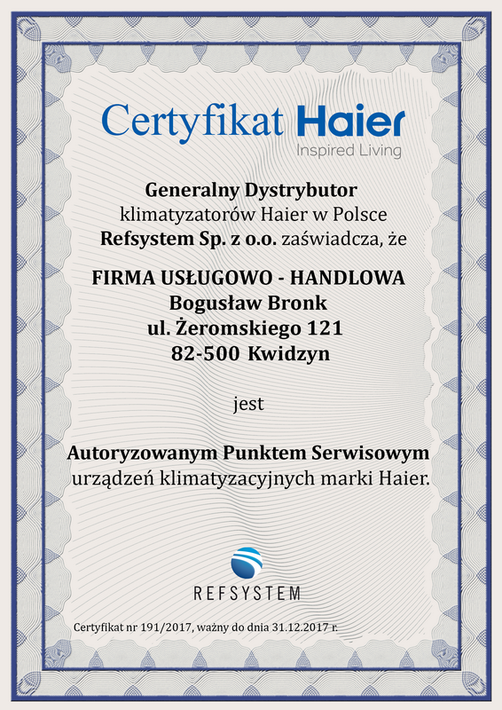 Certyfikat APS 191 17